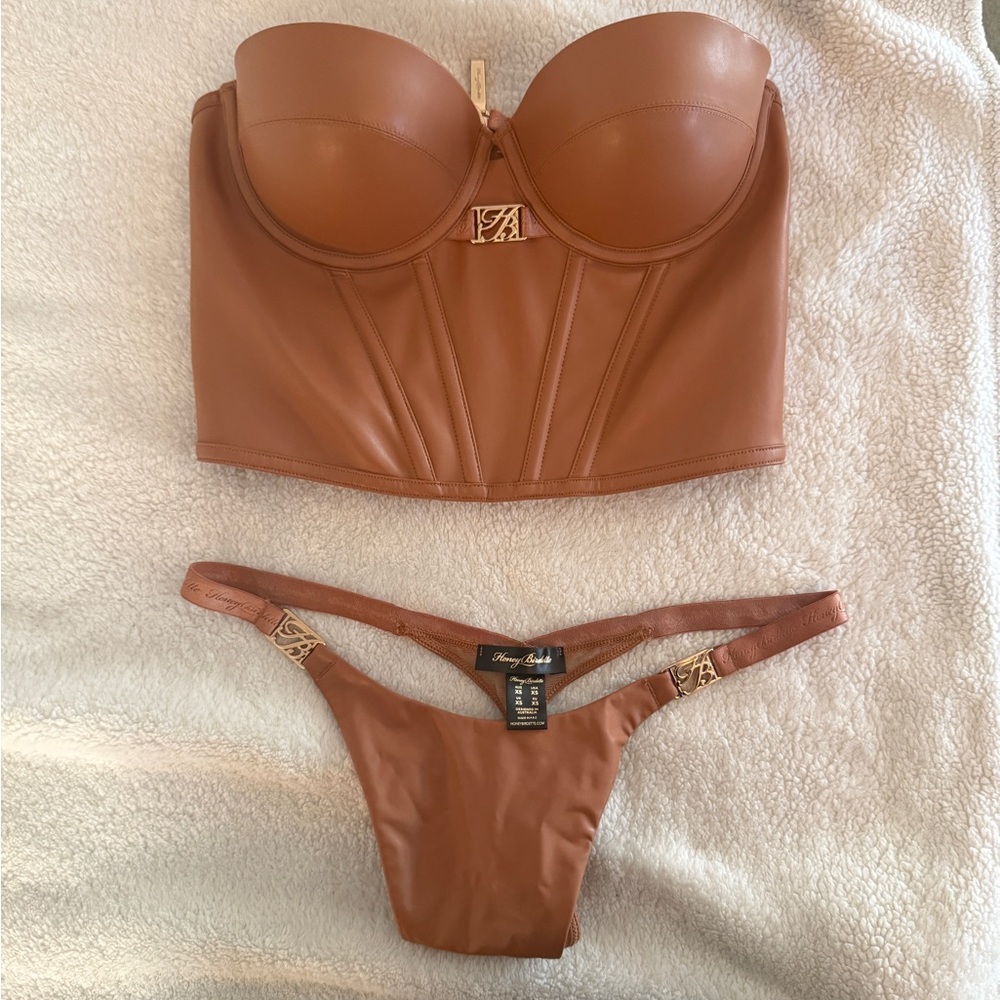 Honey Birdette Brown Bra Set